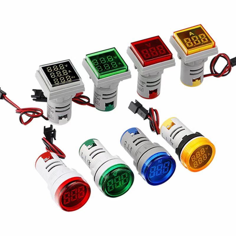22mm Mini Voltmetre /Ammetre /Hertz Metre LED Dijital Gösterge Işığı