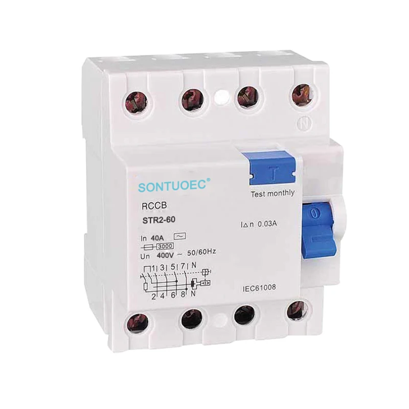 4P 63A /30mA RCD AC Tipi