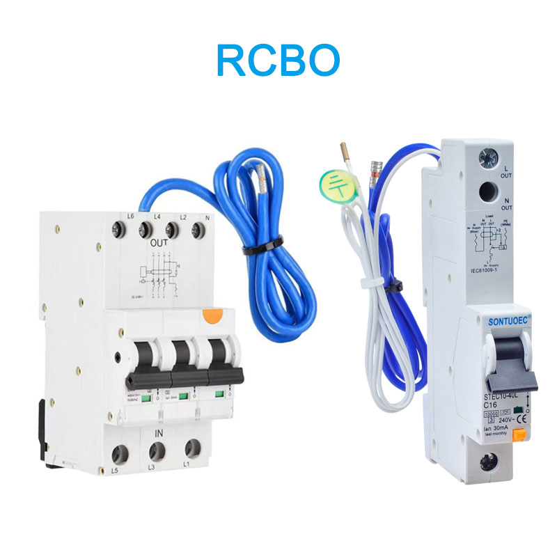 6ka 3P+N Sızıntı Devresi Kesici A (AC) Tip RCBO Kablolu