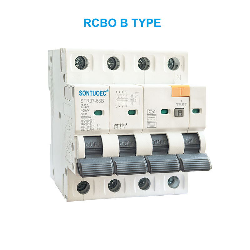 Stro7-63B RCBO B Tip 2P 4P KONUT AKIM DEVRE KIRICI