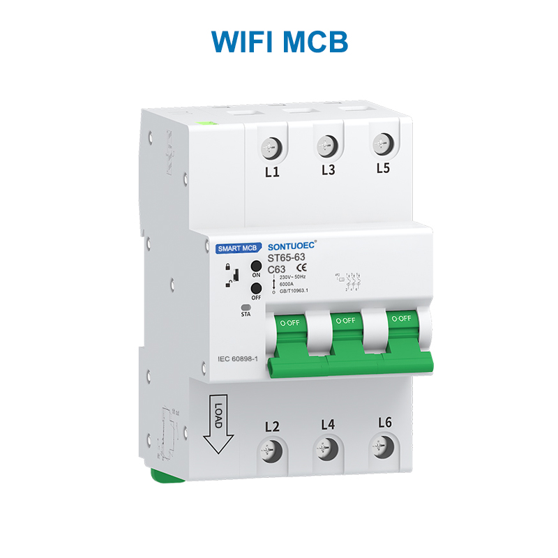 WiFi RS485 Çok Fonksiyonlu IoT Akıllı MCB RCBO Akıllı Mikro Devre Kesici